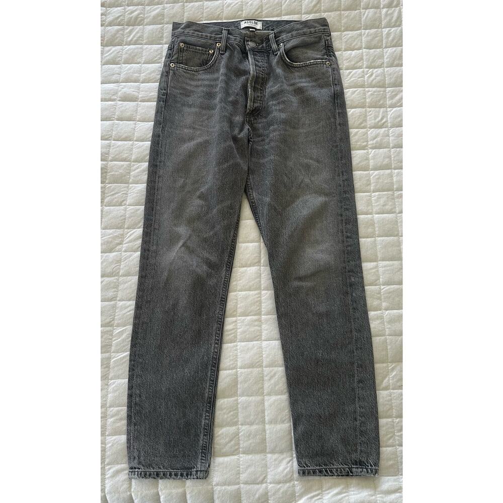 Agolde Women’s Straight Leg Jeans in Washed Gray